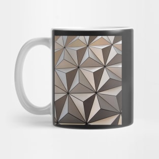 3D Triangles Print Mug